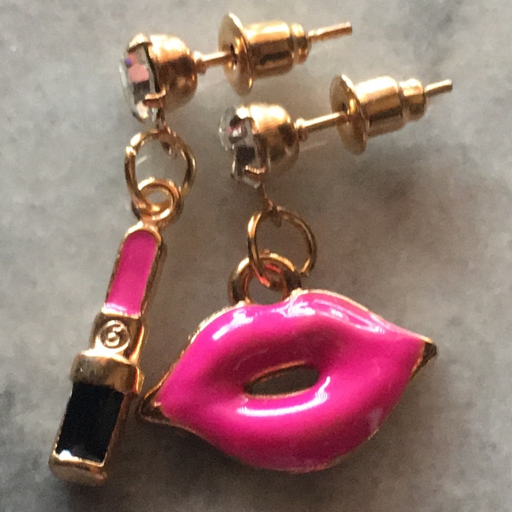 Lips & Lipstick Earrings